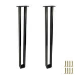 2 Adet Paslanmaz Çelik Masa Ayakları 29,5 "ve 27,6" Ayarlanabilir Metal Destek Ayakları Vidalarla Dayanıklı Yedek Ayaklar Mobilya için Kolay Kurulum Modern Tasarım