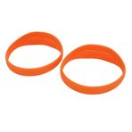 2 Adet Patella Diz Desteği kayışı, Silikon Patella Dizlik Tendon Sabitleyici Bant Elastik Brace Taşınabilir çanta Ile Basketbol Koşu Için (ORANGE)