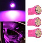 2 ADET PEMBE RENK MiNi DİPSİZ T10 LED PARK AMPULÜ 8 LEDLİ