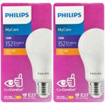 (2 adet) Philips 13W SARI IŞIK E27 DUYLU (Kalın Duy) LED Ampul - Sarı