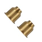 2 Adet Pirinç lamba kabı mumluk pirinç mumluk metal dekoratif mum tutacağı abajur kapağı mum kapağı mumluk fincan şamdanlar için mum damla koruyucuları mum bardak Golden jojofuny
