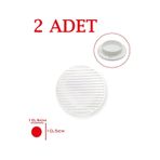 2 Adet Plastik 10.5Cm Gider Kapağı Yer Süzgeci Izgarası Kapağı