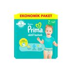 2 Adet Prima Ekonomik Paket (7) Xxl 15+ Kg 34 Adet Bebek Bezi