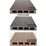 (2 Adet) Prodeck Kompozit Deck Yer Zemin kaplaması. Ebatlar 150X14X2.4CM. (SÜTLÜ KAHVE) - Koyu Kahverengi