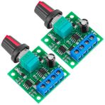 2 adet PWM alçak gerilim DC motor hız denetleyicisi 1.8V 3V 5V 6V 12V, 2A 30W ayarlanabilir sürücü DC motor hız regülatörü anahtarı hız kontrol düğmesi ile 1803BK