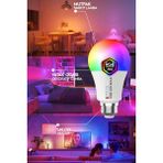 2 Adet Rgb LED Ampül Kumandalı Ambiyans Aydınlatma Tasarruflu Lamba Renk Değiştiren LED Işık