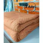 2 Adet Şaheser %100 Pamuk Çift Kişilik Pike 240X220 (Tek Pike)-Portakal