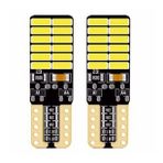2 Adet Sarı Renk T10 Dipsiz Led Ampul 24 Ledli Park Ampulü Gündüz Farı Yüksek Işık Güçlü