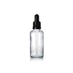 2 Adet Şeffaf Cam Şişe 50ml Damlalıklı