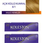 2 Adet Single Tüp Boya Saç Boyası Açık Küllü Kumral 8/1 Nemere