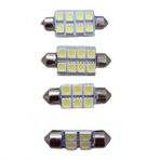 2 Adet Sofit Led Aydınlatma Tavan Plaka Oto İç Aydınlatma Süper Güçlü Beyaz Işık