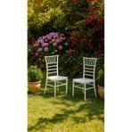 2 Adet Soho Beyaz Sandalye / Balkon-bahçe-mutfak Beyaz