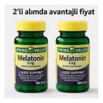 2 adet - SPRİNG VALLEY Sleep Support - 5 MG 240 TABLET - ORİGİNAL- UYKU DÜZENLEYİCİ - SKT:11/2029