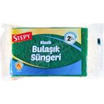 2 Adet Stepy Bulaşık Süngeri 2 Li Oluklu