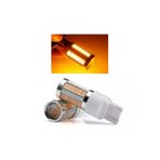 2 Adet T20 Led Ampul Mercekli 33 Ledli Çift Duy Turuncu