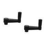 2 Adet Takım tezgahı rocker kolu Ergonomik kol Ahşap işleme aleti Ahşap işleme aletleri Siyah kol aksesuarı pitt boss aksesuarları yontma çekiçli kaynak yontma çekici naylon Black Gatuida