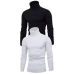 2 Adet Unisex Kaşkorse Boğazlı Full Likralı Fitilli Body Kazak