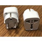 2 Adet Üniversal Çevirici Priz Amerikan Ingiliz Topraklı Elektrik Fiş Dönüştürücü Adaptör