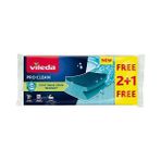 2 Adet Vileda Pro Clean Oluklu Sünger 2+1'li