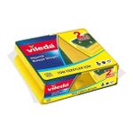 2 Adet Vileda Sünger 2'li Yeşil Oluklu