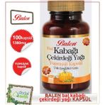 2 Adet X Balen Bal Kabağı Çekirdeği Yağı Yumuşak Kapsül