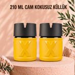 2 Adet X Cam Kokusuz Küllük Koku Hapseden Kapaklı Rüzgar Önleyici Kapaklı Araç Ve Ev Kullanımına Uygun Sarı 210 Ml