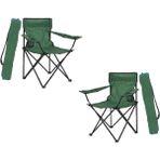 2 Adet Yeşil Katlanır Kamp Sandalyesi Plaj Piknik Taşıma Çantalı Sandalye - 6456 Ecorce Tube Marron - Polyester