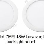 2 Adet Zmr 18W Beyaz Işık Slım Backlıght Panel Armatür
