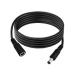 2 adet/5ft DC5.5X 2.1mm, 12V 5A varil konektörü 16AWG erkek dişi DC uzatma kablosu güneş paneli, yönlendirici, LED uzatma kablosu, ışık şeridi, projektör, yazıcı