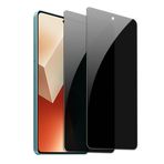 【2 adet】Xiaomi Redmi Note 13 için görüş koruma folyosu, gizlilik zırhlı koruma camı, gözetleme önleyici folyo, casus önleyici koruyucu cam