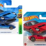 2 Araç Hot Wheels 71 Lamborghini Miura Sv Set - Lacivert & Kırmızı (1/64)