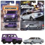 2 Araç Mercedes Benz Set - Hot Wheels Premium 500 Sel & Matchbox G 550 (1/64)