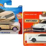 2 Araç Set - Matchbox Porsche Cayenne Turbo & Hot Wheels Range Rover Velar (1/64)