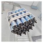2 "Çaplı Tekne Römork Silindiri - 20'li Paket Paslanmaz Çelik Konveyör Silindirleri 450mm (17.7") Raft Taşıma ve Endüstriyel Kullanım için Kolay Yükleme için Yedek Boru