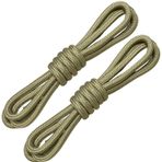 2 ÇİFT, 150 cm, Çöl Beji Renkli,Çift Katmanlı, Sağlam, Dayanıklı, Fitilli, Yuvarlak Bot Bağcığı, Ayakkabı Bağcığı