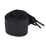 2 çift saten ayakkabı bağcığı, düz, 4 cm genişliğinde, elastik bağcık, kopmaz, spor ayakkabıları, koşu ayakkabıları, boş zaman ayakkabıları, yelken bezi ayakkabıları, futbol ayakkabıları için, siyah,
