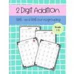 2 Digit Addition With And Without Regrouping Grade 1-3: Holiday-Themed Practice for Building Strong Math Skills
