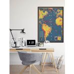 2. Dünya Savaşı Dünya Haritası Poster 60x90cm.
