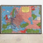 2.Dünya Savaşı Haritası Posteri 60x90cm AMC149