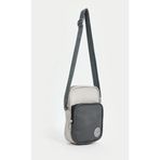 2 Gözlü 22x13 cm Ölçülü Deri Görünümlü Gri Ayarlanabilir Askılı Telefon Çantası & Omuz Çantası