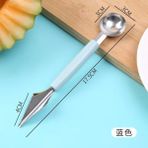 2 In 1 Mavi 4 In 1 Paslanmaz Çelik Meyve Aracı Set Karpuz Topu Kepçe Elma Oyacağı Sökücü Meyve Oyma Bıçağı Meyve Hamuru Ayırıcı Aracı (Yurt Dışından) - Melon Scoops & Ballers - Renkli