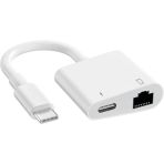 2 İn 1 Type C To Rj45 Gigabit Ethernet Çoklayıcı+ Type C Şarj Zr669
