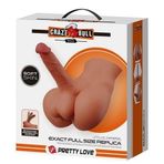 2 İşlevli Realistik 17,3 cm Penisli Anal Girişli Erkek Kalça - Rhyne - BDM1373