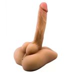 2 İşlevli Realistik 18 Cm Penisli Erkek Kalça