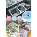 2 Kademeli Dokunmatik Lavabo Tıkacı Silikon Lavabo Gider Tıpası 1 Adet