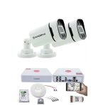 2 Kameralı Set - Gece Renkli 5Mp Sony Seculensli 1080P Full Hd Ahd, 4 Warm Led, Colorvu - Plastik Kasa