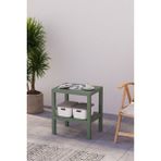 2 Katlı Dikey Raf, Plastik Sehpa, Çiçeklik, Saksılık, Banyo Mutfak Rafı, Yeşil