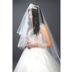 2 Katlı Gelin Duvağı- Nikah Duvağı Kırık Beyaz Taraklı Uzun Katı 1 Mt Kısa Katı 65 Cm1.klt.hayal Tül
