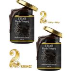2 Kavanoz Siyah Yengeç Crab Anzeli Ballı Karışık Bitkisel Macun Güç ve Mavi Ginsengli 2 x 240 gr - 480 gr