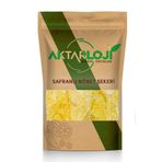 2 Kg Safranlı Sarı Nöbet Şekeri (Kaya, Nebat, Polat Şekeri)